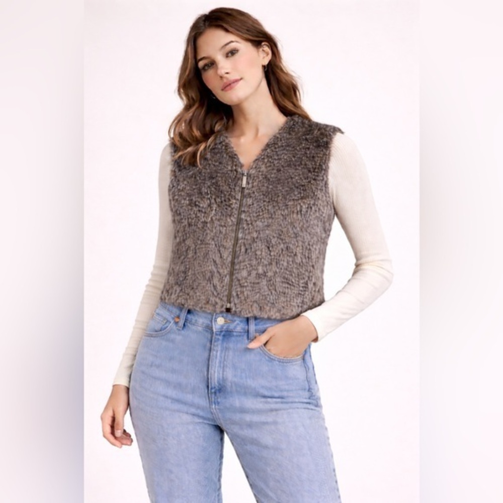 Women's Faux Fur Vest Made in Korea